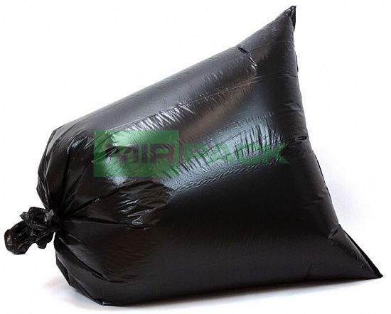 Мешки для строительного мусора 180 л, 80 мкм, ПВД, 10 шт, двухслойные, размер 93х110 см, черные, EXPORT - Вид 2